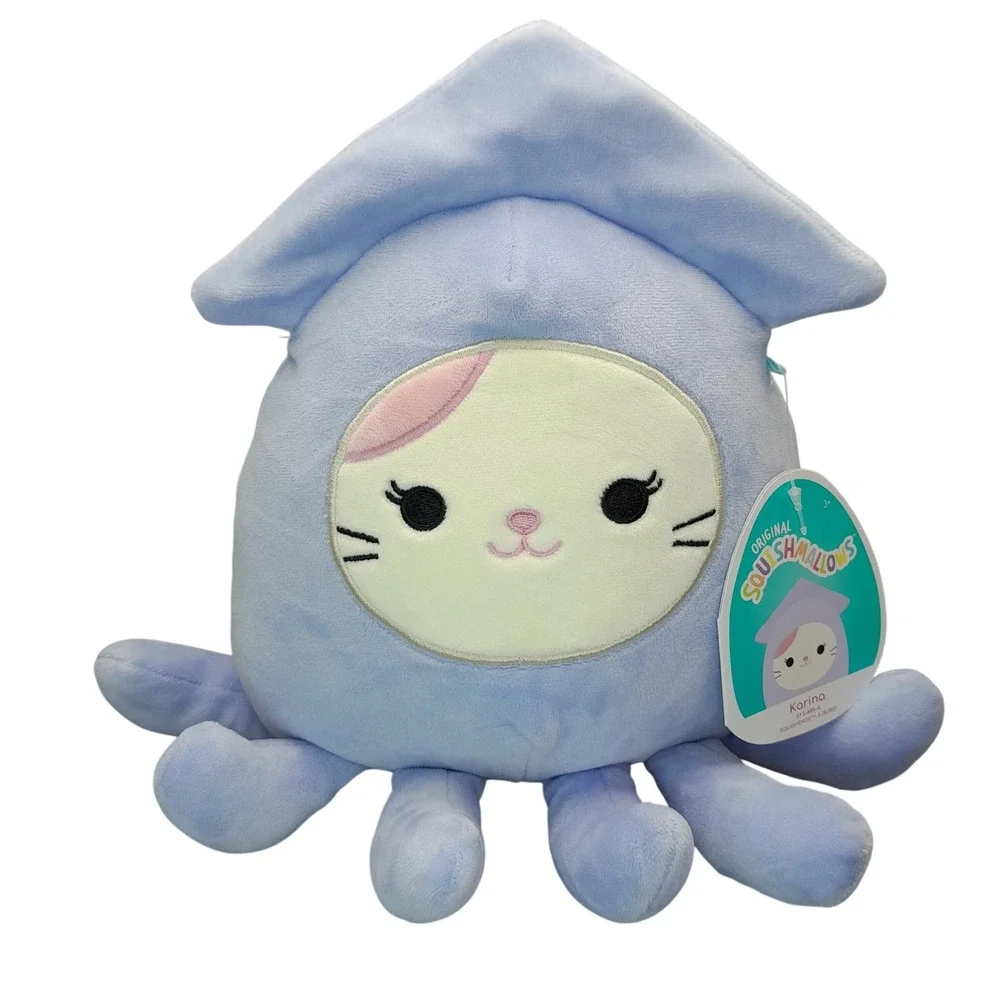 Squishmallows Karina the Cat Squid Costume 7.5 Inch Plush Lavender Purple NWT